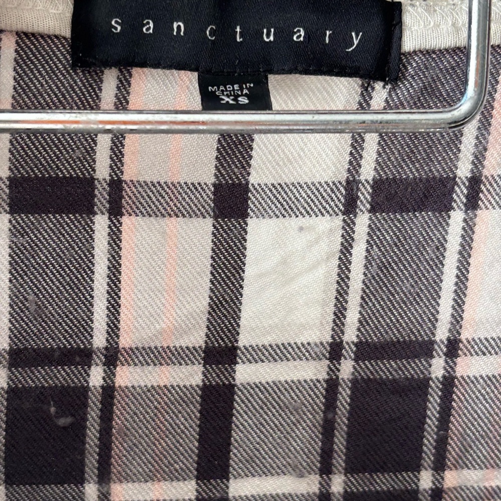 Sanctuary Women's Light Gray Sweater‎ XL flannel lining chest 38 in length 27 in - Picture 4 of 7